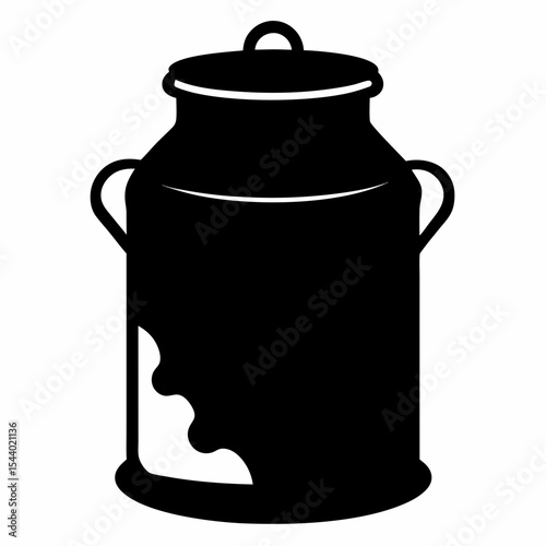 old milk can