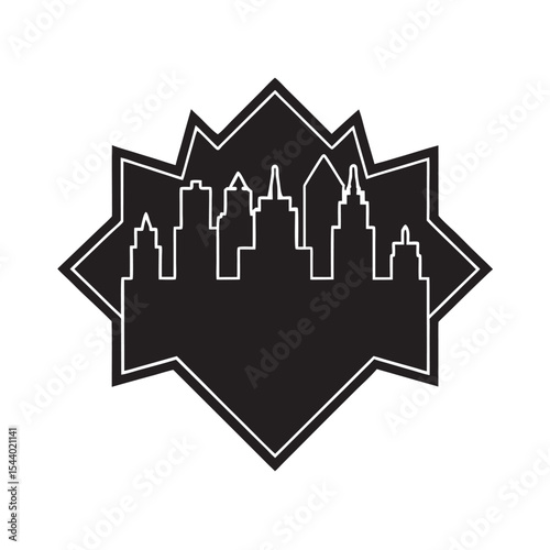 Empathy Engineered Cityscape Silhouette Vector