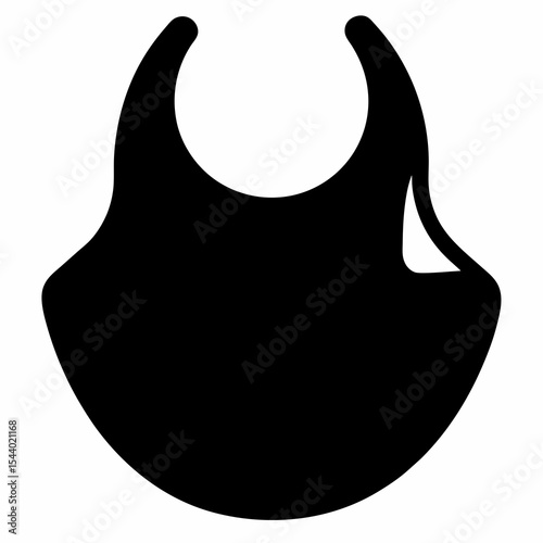 vector illustration of a Baby bib