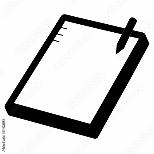 an icon representing a notepad or a calendar. 