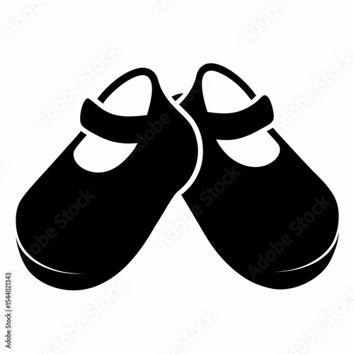 pair of black shoes