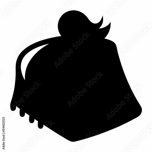  a silhouette that strongly resembles a garbage bag or sack.