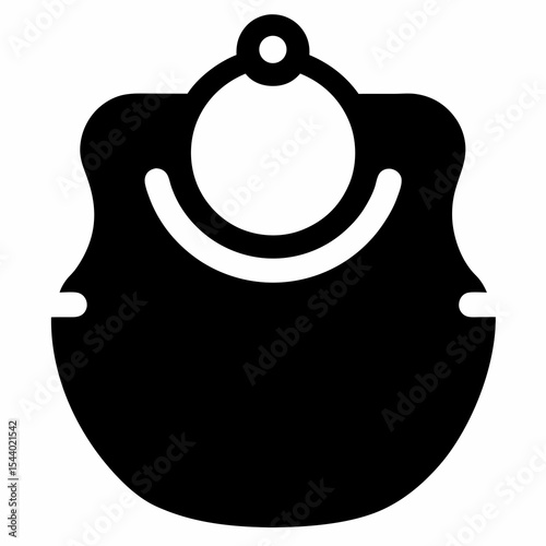vector illustration of a Baby bib