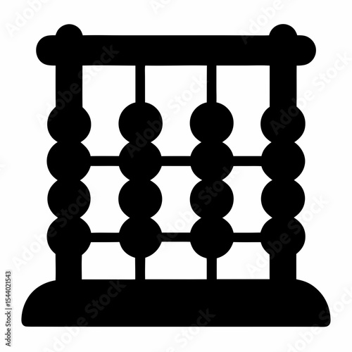 abacus on white background
