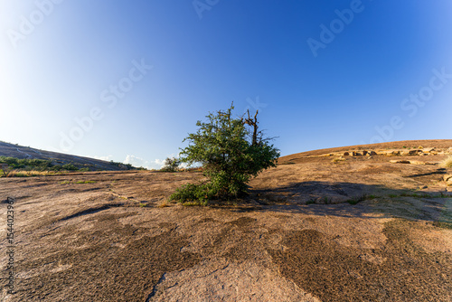 Panoramic View of Enchanted Rock State Natural Area, Texas, USA photo