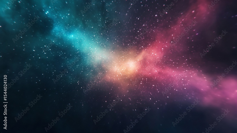 Naklejka premium a colorful space filled with stars and dust