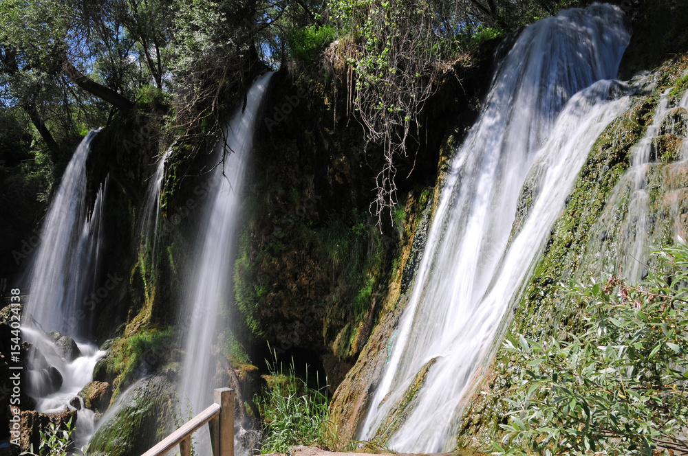 Fototapeta premium A view from Sizir Waterfall in Gemerek, Sivas, Turkey