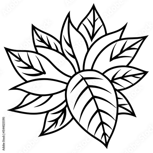 Sunshine Leaves Illustration