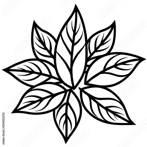 Sunshine Leaves Illustration