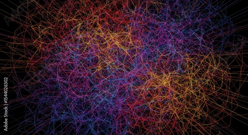Abstract colorful network connections background