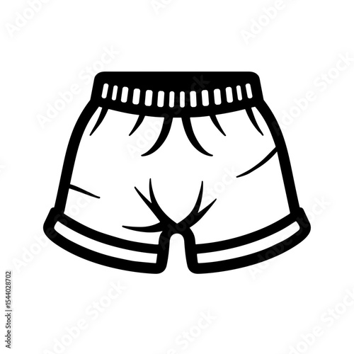 Children’s shorts with elastic waistband and leg seams. Used for kids clothing catalogs and children’s style visuals