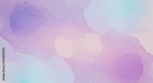 Abstract pastel watercolor background with purple and pink gradients