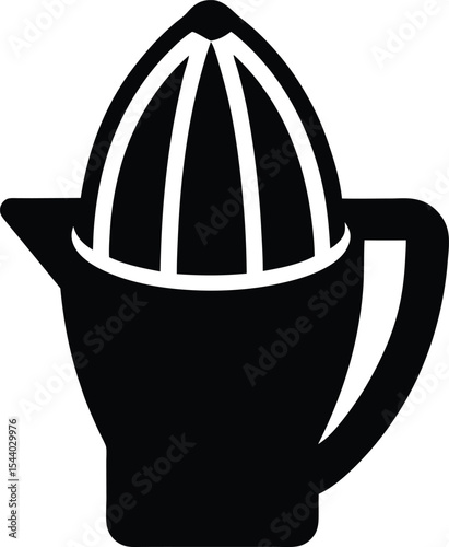 Citrus juicer silhouette vector illustration