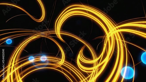 Wallpaper Mural Dynamic swirling light patterns create mesmerizing effects Torontodigital.ca