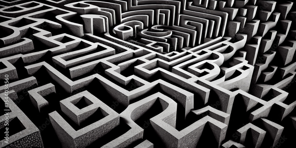 black and white maze black and white maze