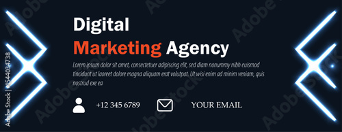 Marketing agency banner design 