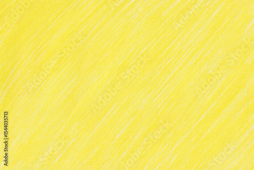 Paper painted with yellow dry pastel. Yellow abstract background with chalk.