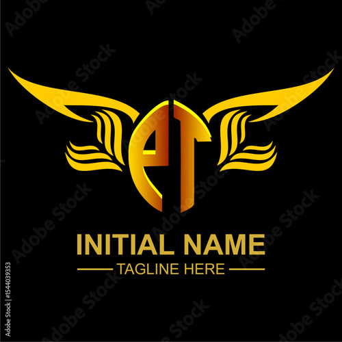 PT Golden Wing Emblem Logo
