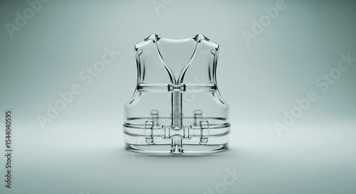 Transparent Glass Life Jacket Symbolizing Fragile Safety
