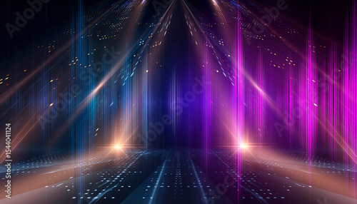Abstract bright neon backgr...