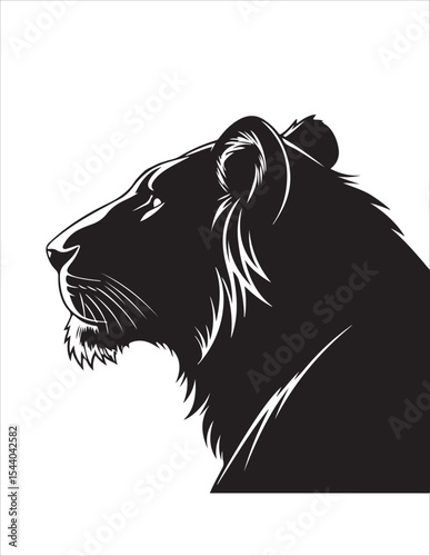 Majestic Lion Silhouette Vector – Roaring King of Jungle Clipart, Tribal Lion Heads & Powerful Animal Poses