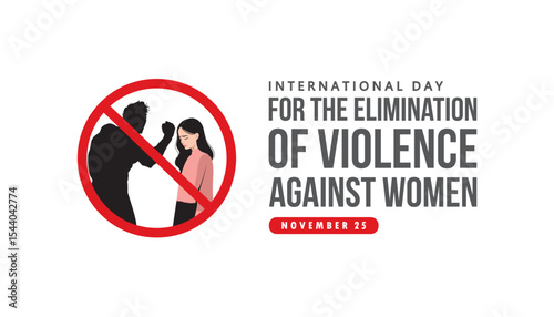 international day for the elimination of violence against women vector concept design
