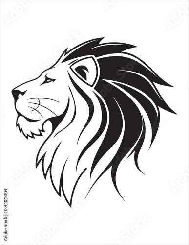 Majestic Lion Silhouette Vector – Roaring King of Jungle Clipart, Tribal Lion Heads & Powerful Animal Poses
