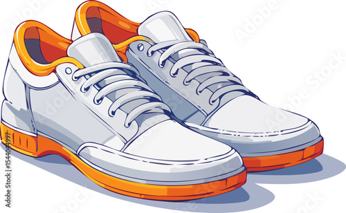 sport shoes isolated on white
