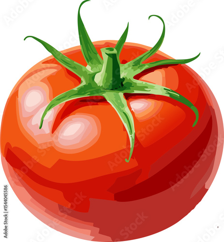 tomato on white background