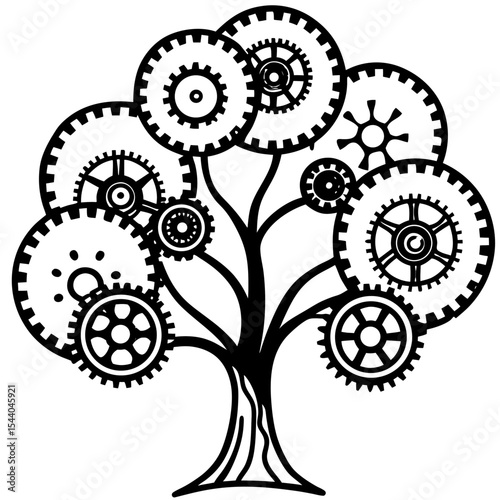 Mechanical Tree Illustration