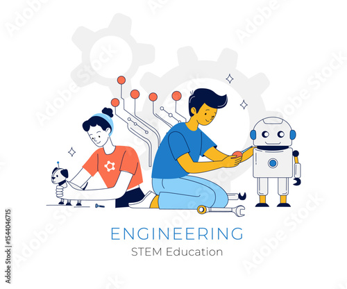 STEM Education for Kids. Robotics and Engineering Activities for Children