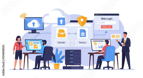 Secure Cloud Data Backup and Storage Efficient Workflow for Businesses