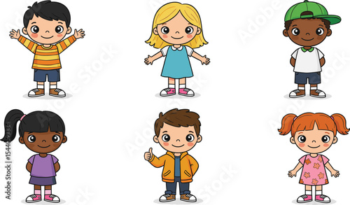  Customizable Cartoon Wolf Character Kit with Different Poses, Heads, Paws, and Tails for Animation