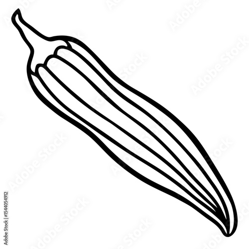 Clean Okra Vector Design