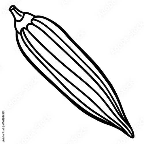 Clean Okra Vector Design