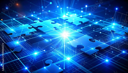 Digital Puzzle Solution Network.