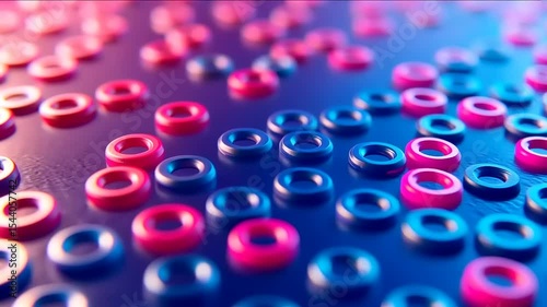 Abstract Circular Composition: A Mesmerizing Dance of Color and Light