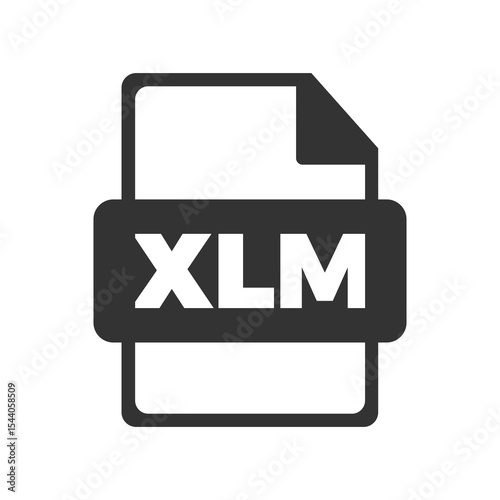 Xml icon format file vector doc graphic