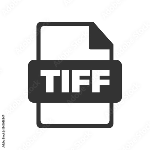 Tiff icon format file vector doc graphic