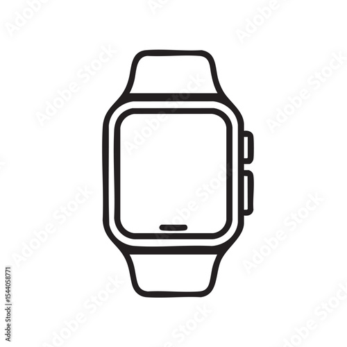 Digital smartwatch design concept for modern technology use