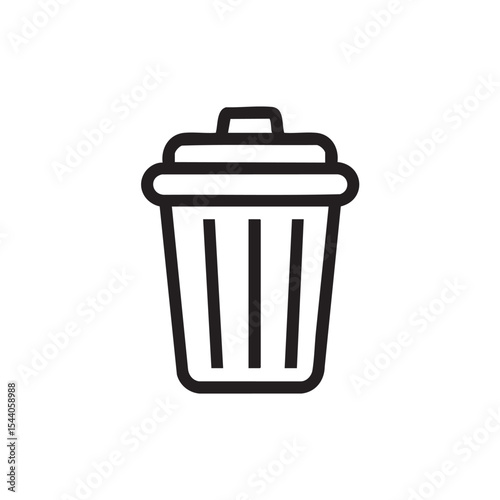 Simple trash can design for cleaning and waste management