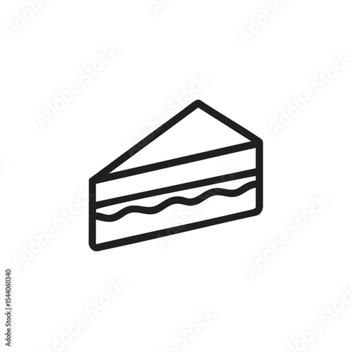 Delicious dessert slice ideal for bakery advertising and menu design