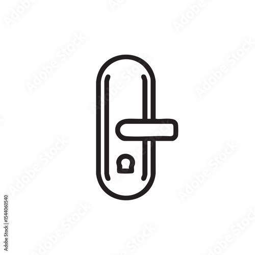 Door handle design for home security and interior aesthetics