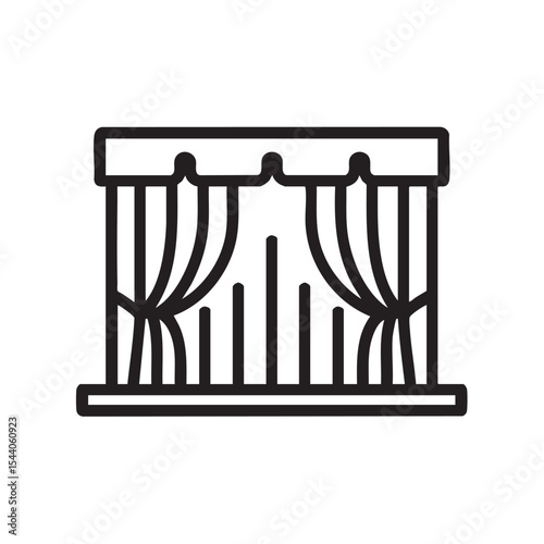Elegant theater curtains for stage design and decoration