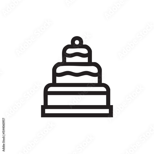 Three tier cake design suitable for celebration and events