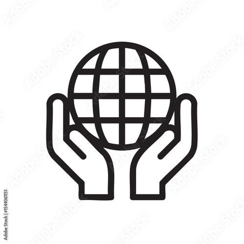 Unity for Earth Hands holding a globe for protection