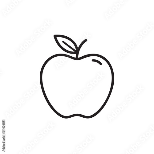 Fresh apple illustration for use in design or marketing materials