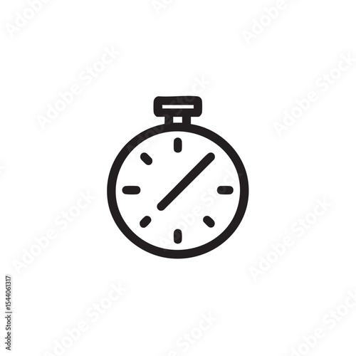 Timer symbol for time management and productivity tracking purposes