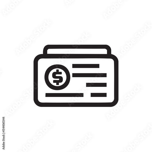 Modern design of a credit card with financial elements