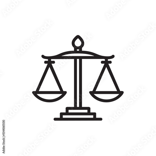 Balance of justice symbol for legal matters and ethics discussions